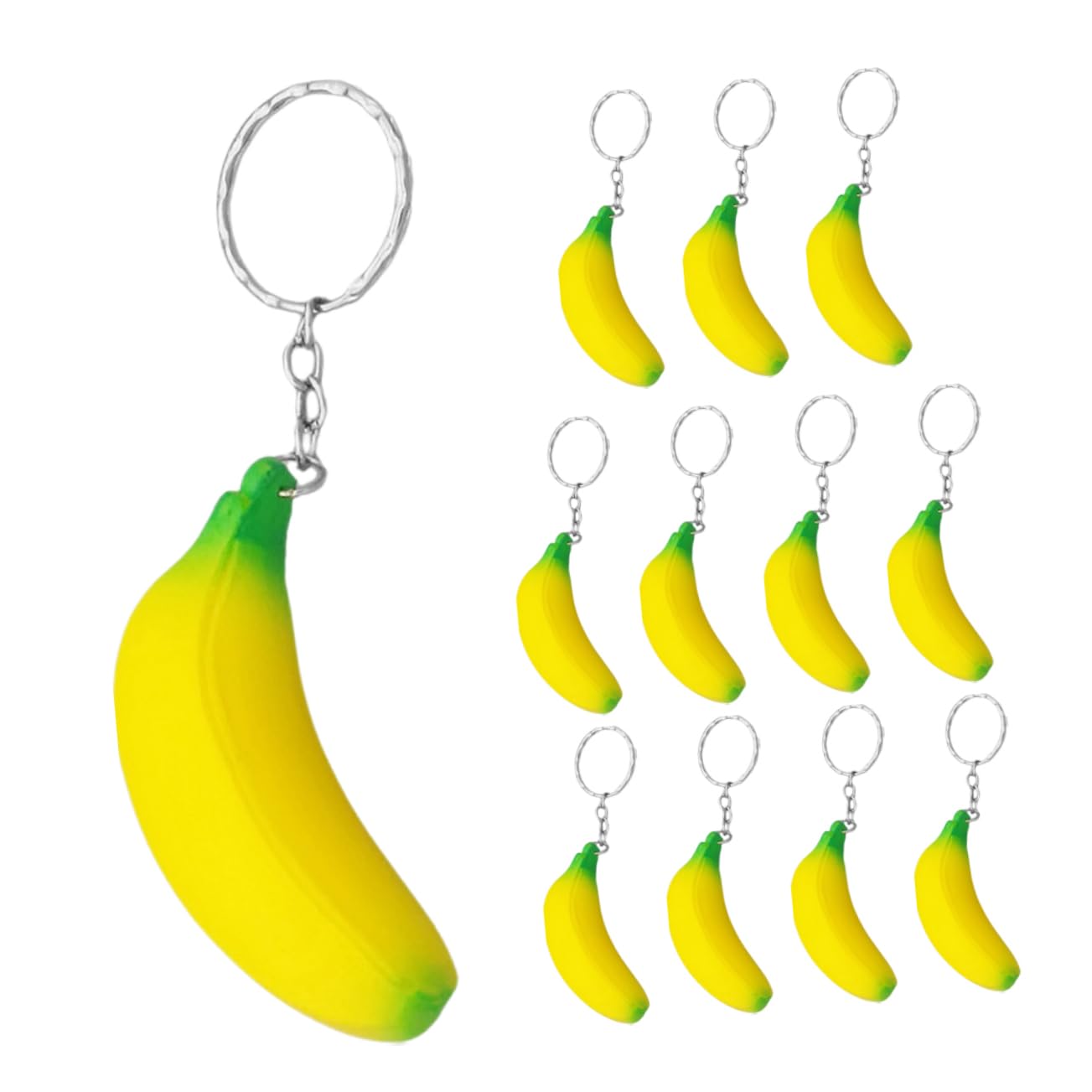 Amazon.co.jp: COLLBATH バナナキーチェーン 12個 フェイクフルーツ